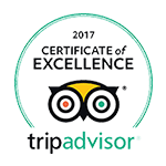 Badge of Trip Advisor Certificate of Excellence 2017