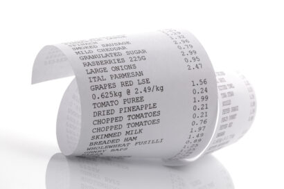 SECONDARY LABEL PAGE Till Rolls Receipt Paper